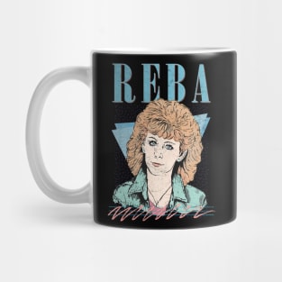 Reba McEntire // Vintage Faded 80s Style Fan Design Mug